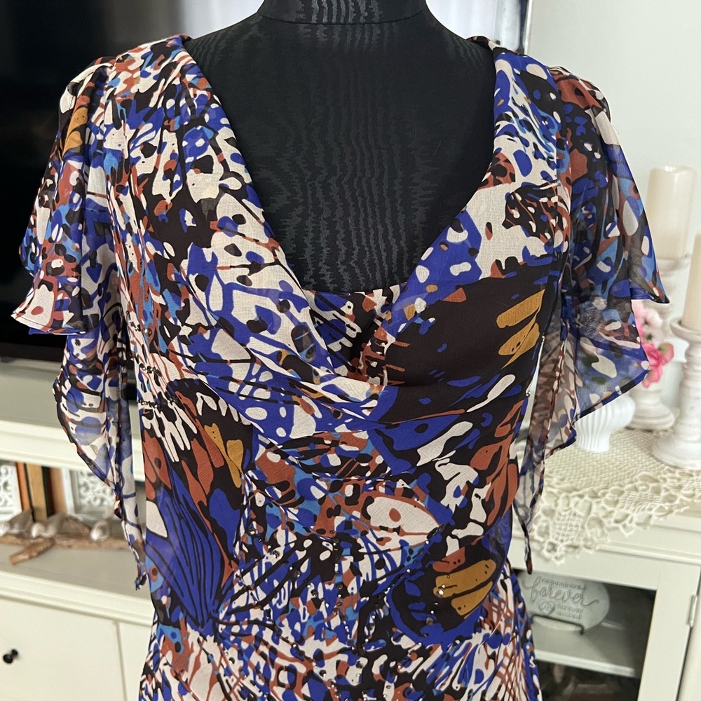 90’s Vintage Butterfly Fairy Hem Dress - Picture 2 of 2